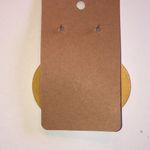 Gold Shimmer and Black Dotted Retro Boho Clay Earrings Photo 4