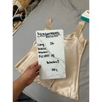 Eyeshadow Vintage Silk Like Blouse in Ivory Gold Size XL Photo 7