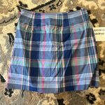Ralph Lauren  Polo Madras Blue Plaid Golf Skort Size 0 Photo 2