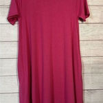 Zenana Premium Womens Dress Size Medium‎ with Pockets Pink New Photo 0