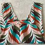 Anthropologie Hutch Raven Printed Tapered Linen Trousers Pants Size 8 Photo 6