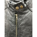 Andrew Michael Black Leather Jacket Size 1XL Quilted Pattern Photo 5