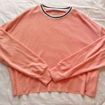 Hollister Pink Cropped Long Sleeve Sweatshirt Photo 0