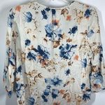 Anne Carson Women's Floral Print Rayon 3/4 Sleeve V-Neck Blouse Multicolor Small Photo 8