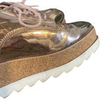 ALDO  Metallic Rose Gold Platform Lace Up Sneakers Women Sz 6.5 Photo 10