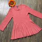 CHELSEA & THEODORE Babydoll Tunic Knit Sweater | XL | Pink Photo 0