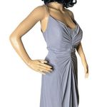 BARI JAY STYLE 1864 bridesmaids dress in gray size 18 Silver Photo 3