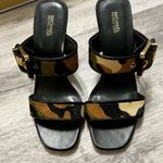 Michael Kors Colby Camouflage Print Calf Hair Sandal size 8 Photo 2