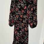 ALC Frank A.L.C. Annette Floral Silk Mini Long Sleeve Dress size 6 Photo 12