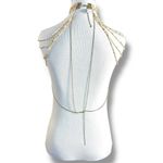 Free People  Bohemian Beaded Festival Baez Body Chain Mustard Paprika Statement Photo 2