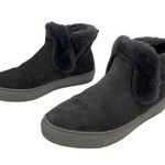COUGAR Womens Duffy Faux Fur Trim Waterproof Gray Suede Ankle Sneakers Bootie 7 Photo 2