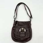 B Makowsky Womens Leather Crossbody Bag Brown Minimalist Old Money Retro Luxe Photo 2