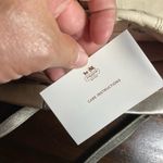 Coach  Ashley Metallic Silver and white leather  Tote shoulder Bag Photo 4