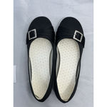 Womans Dr Scholls Predictions Dress Flats 8 Black Buckle Accent Slip On NWOT Photo 4