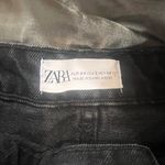 ZARA Trf High Waisted Ripped Jean Shorts Photo 3