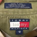 Tommy Hilfiger Vintage Shirt Khaki Safari Button Down Sz 12 Field Shirt Pockets Photo 1