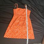 French Connection  Orange Hearts & Kisses Print A-Line Dress Photo 8