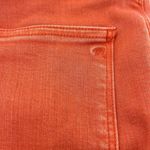 Madewell  9” High Rise Skinny Cropped Button Fly Red Jeans Stretch Size 28T Photo 7
