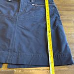 Athleta  Black Skirt Mini Knee Lined Fleece Hiking 6 Zipper Pockets Photo 8