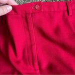 Pendleton  Vibrant Red Wool Women's Trousers size 14 Photo 4