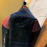 Samsonite Heritage Industries Large Satchel Tote Bag Black Brown Leather Zip Top Photo 6