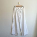 Reformation  | Violet 100% Linen Crop Top‎ & Wide Leg Pant Two Piece Set White Photo 8