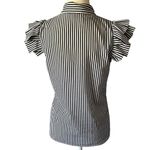Premise  Studio Women's XS‎ Black And White Stripe Blouse Business Casual Office Photo 3