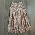 Anthropologie  Maeve Isobel Wide Leg Pleated Leopard Print Pants- Size Small Photo 2