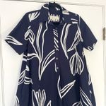 Anthropologie by  The Pollie Navy Short-Sleeve‎ Swing Tunic Mini Dress Size XS Photo 3