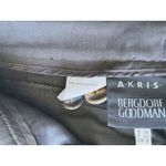 Akris  Quiet Luxury Tailored Wool Wide Leg Trousers 8 Black Minimalist Career Photo 5