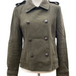 Banana Republic  Womens Coat Sz‎ S Army Green Military Style Jacket Photo 0