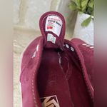 Vans Burgundy suede low top sneaker sz 7.5 Photo 4