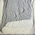 ZARA Gray and White Asymmetrical Hem Tank Top Photo 2