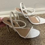 Steve Madden  Carolina white heels Photo 1