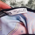 ZARA Orange/Blue Paisley Floral Print Flowy Jumpsuit Photo 2