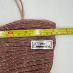 Miss Circle The Glint Rose Gold Ruched Chiffon Long Maxi Dress Pink Photo 4