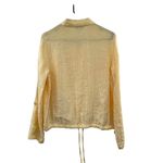 Christopher & Banks Textured Utility Jacket Womens Medium Lightweight Yellow Photo 2