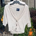 American Eagle Oversized  Oatmeal Speckled Sweater Photo 0