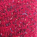 Vintage Lace Collar Sweater Size S Red Herman Geist Cottagecore Prairie 80s Photo 5