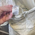 Lulus Women's NEW Babygirl White Lace Faux Wrap Romper Bell Sleeves Size Large Photo 5