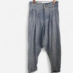 Free People Mover & Shaker Pleated Slouchy 80s Denim Harem Jeans – Sz 2 Photo 3