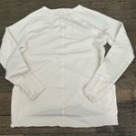 Athleta  White Long Sleeve Sweatshirt XS Photo 3