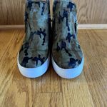 ALL‎ BLACK Brand Calf fur Camo high top sneaker EU 36 Green Black CAMOUFLAGE Size 6 Photo 2