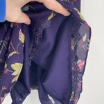 Anthro Leifsdottir Silk Floral Short Sleeve Mini Dress Multi Photo 5