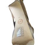 Michael Kors Mariana Suede/ Snakeskin Sling Platform/Open Toe Heels Brown Size 9 Photo 4