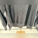 Aerie  black brushed fleece long sleeve sweatshirt with side splits size small Photo 14