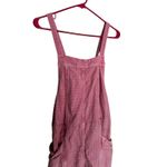 Free People Bubblegum Pink Oversized Overalls Split Hem Wide Legs Overalls sz M Photo 2