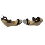 Chinese Laundry  Black & White Print Wedge Espadrille Sandals Women Sz 7.5 Photo 1