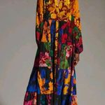 Anthropologie  Siddhartha Bansal Button-Front Tiered Floral Maxi Dress Si…A-47 Photo 6