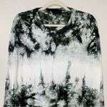 Earth Tie Dye Oversized Crewneck Long Sleeves Pullover Sweatshirt Green Size M Photo 1